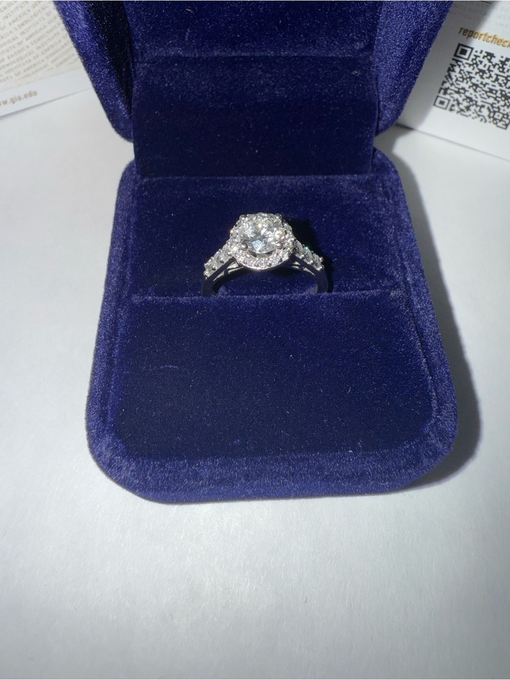 Brand NEW! Never worn! Natural Diamonds! 19K with White Gold, - Picture 5 of 11